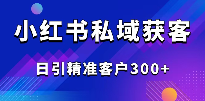 (14304期)2025最新小红书平台引流获客截流自热玩法讲解,日引精准客户300+-匠马插画笔刷课程资料网