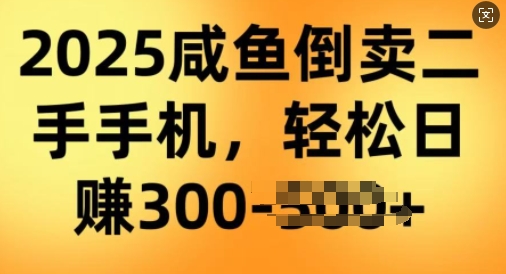 2025闲鱼倒卖二手手机，高客单，高利润，轻松日入3张-匠马插画笔刷课程资料网