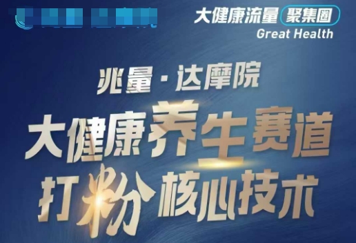 大健康打粉引流,大健康养生赛道暴利打粉新玩法-匠马插画笔刷课程资料网